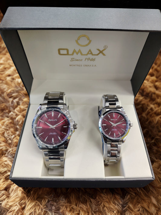 Crimson Bond – Couple Watch Set